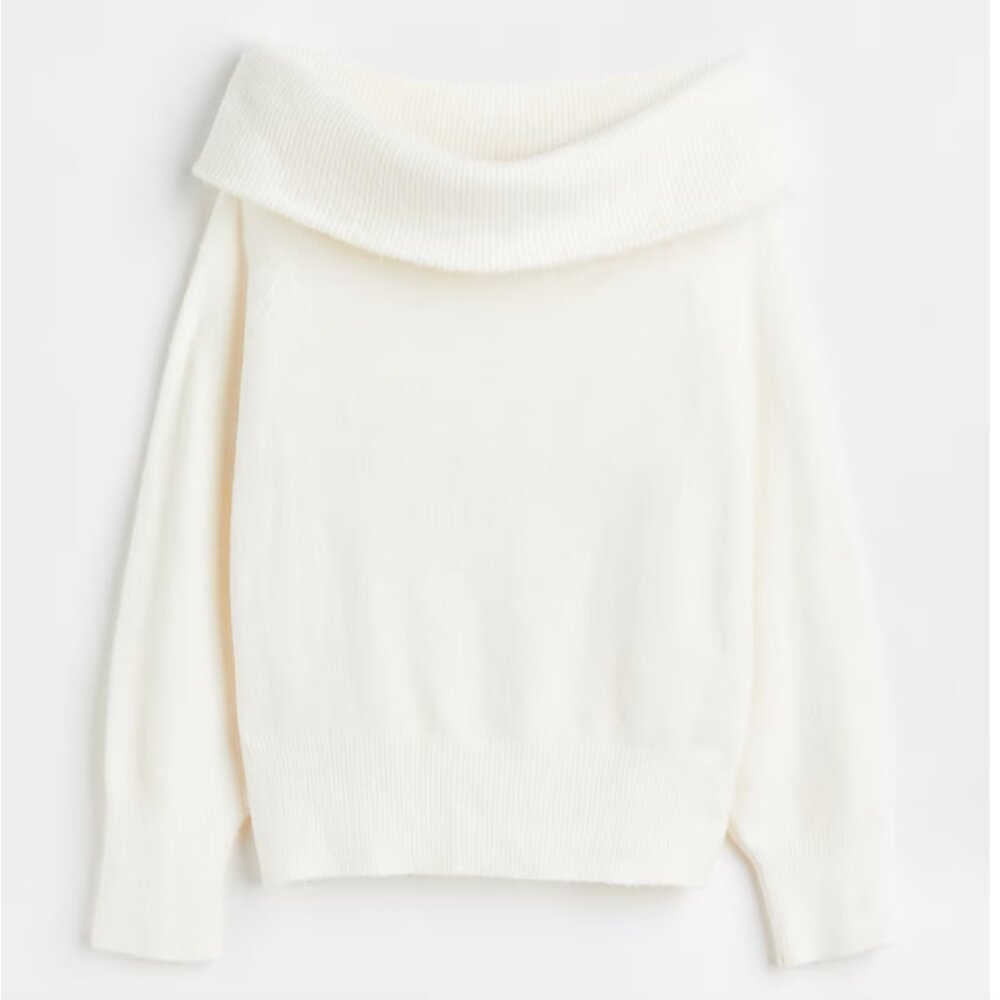 NWOT H&M Off-the-shoulder Sweater